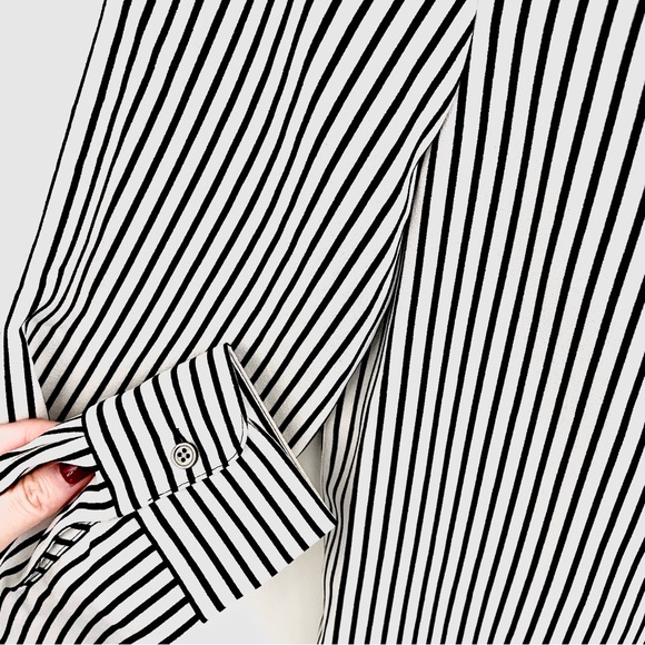 women’s tie neck business casual blouse - Picture 4 of 10